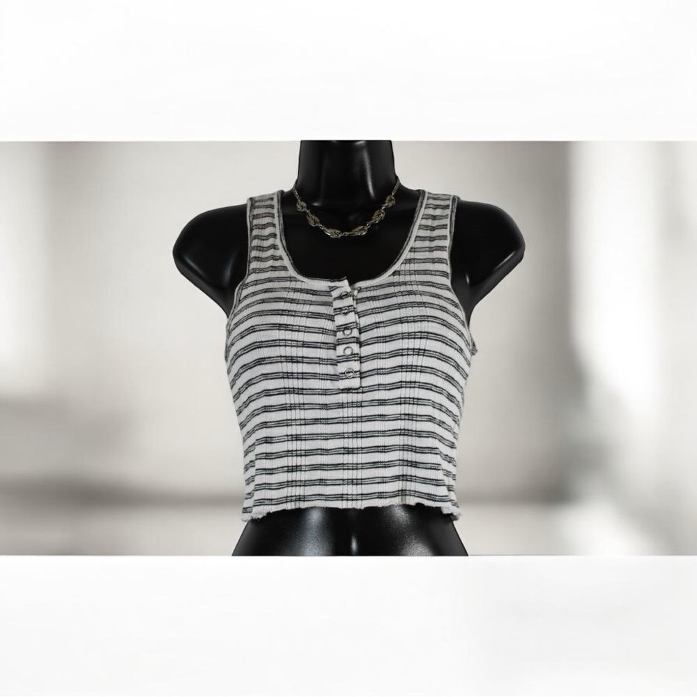 AE CROPPED HENLEY
TANK TOP